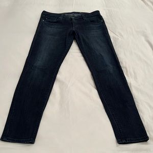 AG The Leggings Ankle. Size 29. Dark blue wash. Excellent condition